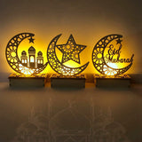 Maxbell Ramadan Mubarak Night Lamp LED Muslim Ramadan Table Light Home Decor Style 1