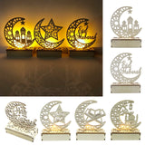 Maxbell Ramadan Mubarak Night Lamp LED Muslim Ramadan Table Light Home Decor Style 1