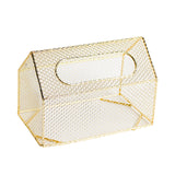 Maxbell Compact Metal Napkin Facial Tissue Box Case Cover Holder Kitchen Golden