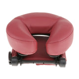 Maxbell Flexible Massage Table Face Cradle Headrest Pillow & Hanging Arm Rest Red