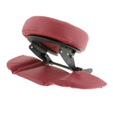 Maxbell Flexible Massage Table Face Cradle Headrest Pillow & Hanging Arm Rest Red