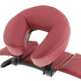 Maxbell Flexible Massage Table Face Cradle Headrest Pillow & Hanging Arm Rest Red