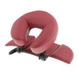 Maxbell Flexible Massage Table Face Cradle Headrest Pillow & Hanging Arm Rest Red