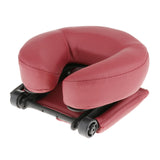 Maxbell Flexible Massage Table Face Cradle Headrest Pillow & Hanging Arm Rest Red
