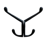 Maxbell 4x Wall-mounted Clothes Coat Hooks Key Towel Hanger Bathroom Bedroom Black