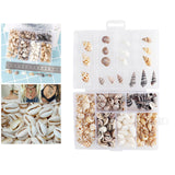 Maxbell 100g Natural Conch Shell Loose Bead DIY Necklace Bracelet Jewelry Findings