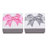 Maxbell Pack of 12 Earring Square Paper Jewelry Gifts Boxes Weddings  Pink