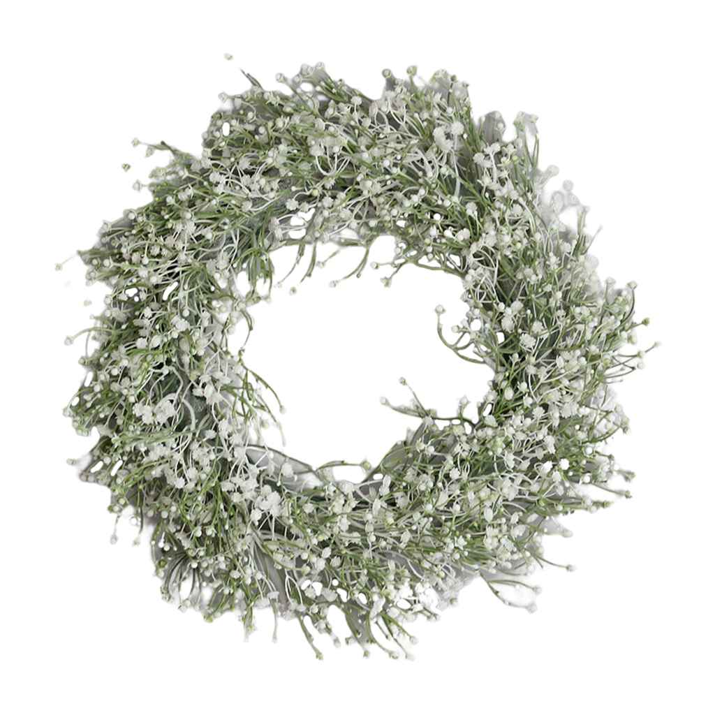 Maxbell Large Babysbreath Wreath Door Gypsophila Graland Party Home Hanging Decor