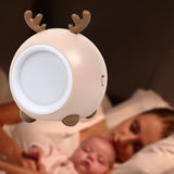 Maxbell Deer Night Light Kawaii Animal Lamp Dimmable Light Teen Girls Bedroom Decor brown