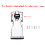 Maxbell Locking Hasp Latch Holder Safety Latch Buckle Set with Screws Universal