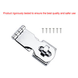 Maxbell Locking Hasp Latch Holder Safety Latch Buckle Set with Screws Universal