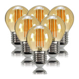 Maxbell 6Pieces LED Filament Bulb E27 Edison Bulbs 2700K Warm White