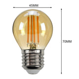 Maxbell 6Pieces LED Filament Bulb E27 Edison Bulbs 2700K Warm White