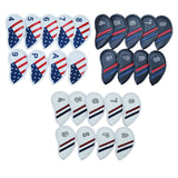 Maxbell 9 Pieces PU Leather Golf Iron Head Cover Set Protector  American Flag