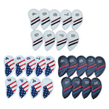 Maxbell 9 Pieces PU Leather Golf Iron Head Cover Set Protector  American Flag