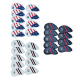 Maxbell 9 Pieces PU Leather Golf Iron Head Cover Set Protector  American Flag