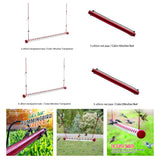 Maxbell Hummingbird Feeder Feeding Pipe for Lanai Garden Outdoors Red_3x40cm