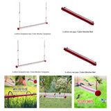 Maxbell Hummingbird Feeder Feeding Pipe for Lanai Garden Outdoors Red_3x40cm