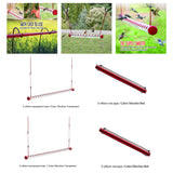 Maxbell Hummingbird Feeder Feeding Pipe for Lanai Garden Outdoors Red_3x40cm