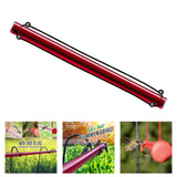 Maxbell Hummingbird Feeder Feeding Pipe for Lanai Garden Outdoors Red_3x40cm