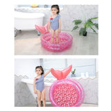 Maxbell Inflatable Swimming Pool Kiddie Garden Backyard Paddling Pool Pink  120cm