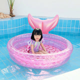 Maxbell Inflatable Swimming Pool Kiddie Garden Backyard Paddling Pool Pink  120cm