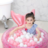 Maxbell Inflatable Swimming Pool Kiddie Garden Backyard Paddling Pool Pink  120cm