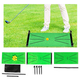 Maxbell Golf Training Mat Batting Practice Hitting Aid Game Pad Home Outdoor A