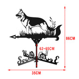 Maxbell Metal Weather Vane Garden Stake Animal Direction Indicators for Farm Roof