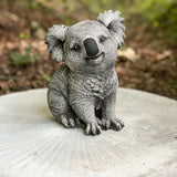 Maxbell Resin Craft Garden Statue Sitting Koala Figurine Sculpture for Outdoor Lawn