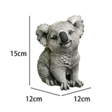 Maxbell Resin Craft Garden Statue Sitting Koala Figurine Sculpture for Outdoor Lawn