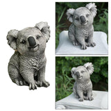 Maxbell Resin Craft Garden Statue Sitting Koala Figurine Sculpture for Outdoor Lawn