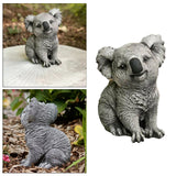 Maxbell Resin Craft Garden Statue Sitting Koala Figurine Sculpture for Outdoor Lawn