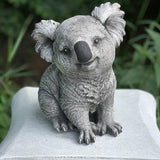 Maxbell Resin Craft Garden Statue Sitting Koala Figurine Sculpture for Outdoor Lawn