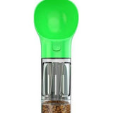 Maxbell 4 In 1 Dog Water Bottle Dispenser Bowl Feeder For Walking Hiking Green