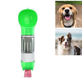 Maxbell 4 In 1 Dog Water Bottle Dispenser Bowl Feeder For Walking Hiking Green