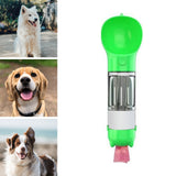 Maxbell 4 In 1 Dog Water Bottle Dispenser Bowl Feeder For Walking Hiking Green