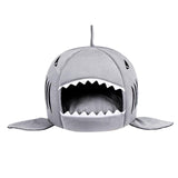 Maxbell Shark Dog Beds Small Medium Cat Pet Warm Comfy Plush Mat Cave Kennel Grey M