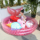 Maxbell Inflatable Kid Swimming Paddling Pool Outdoor Summer Water Fun 90x25cm