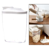 Maxbell Food Storage Container Cereal Dispenser Flip Lid Dry Food Grain Rice 1500ml