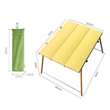 Maxbell Portable Folding Aluminum Table Light Outdoor Camping Picnic Fold Up Desk Golden