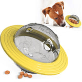 Maxbell Dog Shaking Food Leakage Slow Dispenser Feeder Toy Food Container Yellow