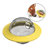 Maxbell Dog Shaking Food Leakage Slow Dispenser Feeder Toy Food Container Yellow