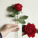 Maxbell Elegant Artificial Flowers Rosaceae Rose Bouquet Decoration Bright Red