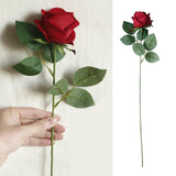 Maxbell Elegant Artificial Flowers Rosaceae Rose Bouquet Decoration Bright Red