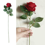 Maxbell Elegant Artificial Flowers Rosaceae Rose Bouquet Decoration Bright Red