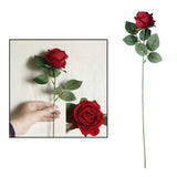 Maxbell Elegant Artificial Flowers Rosaceae Rose Bouquet Decoration Bright Red