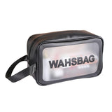 Maxbell Waterproof Travel Bag Transparent Makeup Toiletry Clear Wash Pouch Black M