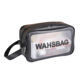 Maxbell Waterproof Travel Bag Transparent Makeup Toiletry Clear Wash Pouch Black M