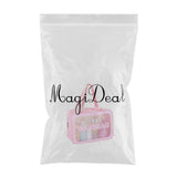 Maxbell Waterproof Travel Bag Transparent Makeup Toiletry Clear Wash Pouch Pink L